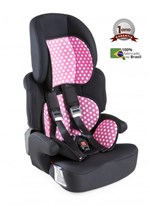 Cadeira para Auto 9 a 36kgs Racing Tean Rosa Pink Bolinha Protek Baby