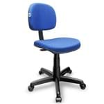 Ficha técnica e caractérísticas do produto Cadeira para Escritório Secretária Giratória Jserrano Azul com Preto Ultra