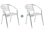 Ficha técnica e caractérísticas do produto Cadeira para Jardim/Área Externa Alumínio - Alegro Móveis A100 2 Peças