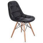 Ficha técnica e caractérísticas do produto Cadeira Pé Palito Brilho Fullway - 85x47x52 Cm - Preto
