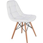 Ficha técnica e caractérísticas do produto Cadeira Pé Palito Corino Branca Brilho - Fullway