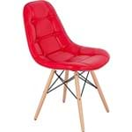 Ficha técnica e caractérísticas do produto Cadeira Pé Palito Corino Vermelha Brilho - Fullway
