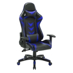 Ficha técnica e caractérísticas do produto Cadeira Pelegrin Pel-3003 Gamer Couro Pu Preta E Azul