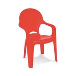 Ficha técnica e caractérísticas do produto Cadeira Plástica Infantil Tique Taque - Vermelho