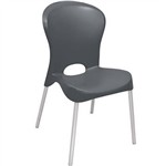Ficha técnica e caractérísticas do produto Cadeira Plástica Jolie Preta