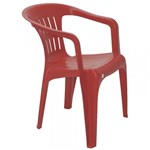 Ficha técnica e caractérísticas do produto Cadeira Plastica Monobloco com Bracos Atalaia Vermelha - Tramontina