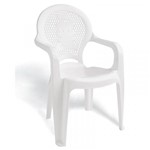 Ficha técnica e caractérísticas do produto Cadeira Plastica Monobloco com Bracos Infantil Estampada Catty Branca - Tramontina