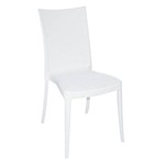 Cadeira Plastica Monobloco Laura Branca