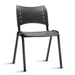Ficha técnica e caractérísticas do produto Cadeira Plastica Plus Preto (Kit 5 Peças)