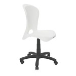 Cadeira Plasticajolie Branca com Rodizio em Nylon