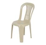 Ficha técnica e caractérísticas do produto Cadeira Plástico Bistrô Ponte Nova Bege 87x40cm