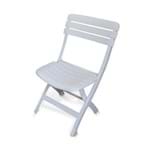 Ficha técnica e caractérísticas do produto Cadeira Plástico Dobrável Diamantina Branco 75,2x40cm