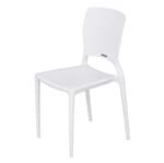 Ficha técnica e caractérísticas do produto Cadeira Plástico Safira Branco 82x43cm