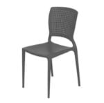Ficha técnica e caractérísticas do produto Cadeira Plástico Safira Grafite 82x43cm