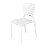 Ficha técnica e caractérísticas do produto Cadeira Plástico Sofia Branco 82x45cm