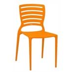 Ficha técnica e caractérísticas do produto Cadeira Plástico Sofia Laranja 82x45cm
