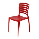 Ficha técnica e caractérísticas do produto Cadeira Plástico Sofia Vermelho 82x45cm