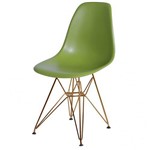Cadeira Polipropileno Base em Metal OR Design Verde