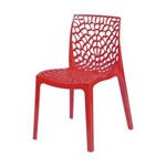 Ficha técnica e caractérísticas do produto Cadeira Polipropileno Vazado Gruvyer OR Design Vermelho - Vermelho