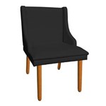 Ficha técnica e caractérísticas do produto Cadeira Poltrona Decorativa Liz Corino Preto - D`Rossi