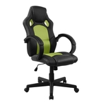 Ficha técnica e caractérísticas do produto Cadeira Presidente Gamer em Couro PU Preta com Verde Pelegrin PEL-3002