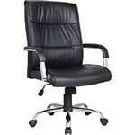 Ficha técnica e caractérísticas do produto Cadeira Presidente NF-810 Preta - Classic Home
