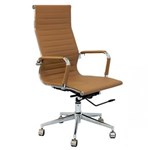 Ficha técnica e caractérísticas do produto Cadeira Presidente Office Esteirinha Charles Eames 3301A - Caramelo - Marrom Chocolate