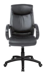 Ficha técnica e caractérísticas do produto Cadeira Presidente Pelegrin PEL-4109 em Couro PU Preta