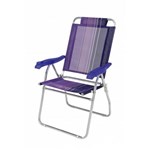 Ficha técnica e caractérísticas do produto Cadeira Reclinável Boreal Alumínio 2131 Lilás - Mor - Mor