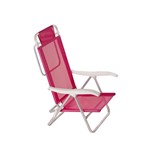 Ficha técnica e caractérísticas do produto Cadeira Reclinável Sol de Verão 2118 Pink - Mor - Mor