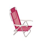 Ficha técnica e caractérísticas do produto Cadeira Reclinável Sol de Verão 2118 Pink - Mor
