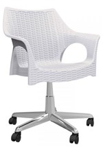 Ficha técnica e caractérísticas do produto Cadeira Relic Office (rodízio Cromado) Branca - Im In