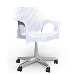 Ficha técnica e caractérísticas do produto Cadeira RELIC OFFICE (rodízio Cromado) - Branco