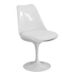 Ficha técnica e caractérísticas do produto Cadeira Saarinen Branca com Almodfada Branca By Haus - By Haus