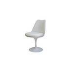 Ficha técnica e caractérísticas do produto Cadeira Saarinen Branca Sem Braço com Almofada Branca - Or Design - Branco