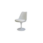 Ficha técnica e caractérísticas do produto Cadeira Saarinen Branca Sem Braço com Almofada Branca - Or Design