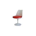 Ficha técnica e caractérísticas do produto Cadeira Saarinen Branca Sem Braço com Almofada Vermelha - Or Design
