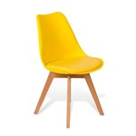 Ficha técnica e caractérísticas do produto Cadeira Saarinen Design Base Madeira Amarela - Futura Design