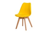 Ficha técnica e caractérísticas do produto Cadeira Saarinen Design Base Madeira Amarela Futura Design