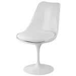 Ficha técnica e caractérísticas do produto Cadeira Saarinen Tulipa Branca, Almofada Branca Inovartte Pp-635e Design Top - Branca