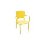 Ficha técnica e caractérísticas do produto Cadeira Safira com Braços Amarelo 92 Tramontina 92049000