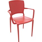 Ficha técnica e caractérísticas do produto Cadeira Safira Vermelha - Tramontina