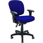 Ficha técnica e caractérísticas do produto Cadeira Secretária Brava Giratória a Gás Azul - Ergo Seating