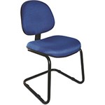 Ficha técnica e caractérísticas do produto Cadeira Secretária Capri Fixa Azul - Designflex