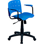 Ficha técnica e caractérísticas do produto Cadeira Secretária Colordesign Nylon Azul - Designflex
