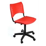 Ficha técnica e caractérísticas do produto Cadeira Secretária Prisma Pistão Fixo Vermelha