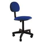 Ficha técnica e caractérísticas do produto Cadeira Secretária Sem Regulagem Tecido Azul Roya Elo