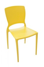 Ficha técnica e caractérísticas do produto Cadeira Sem Braço Amarela SAFIRA - Tramontina