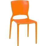 Ficha técnica e caractérísticas do produto Cadeira Sem Braço Laranja - Sofia - Tramontina (Laranja)
