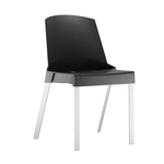 Ficha técnica e caractérísticas do produto Cadeira Shine 4 Pés Alumínio Preta